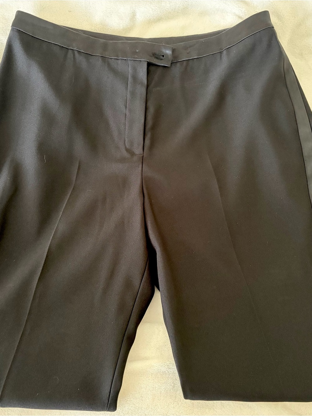 Nygard Black Flat-Front women’s Tuxedo Trousera